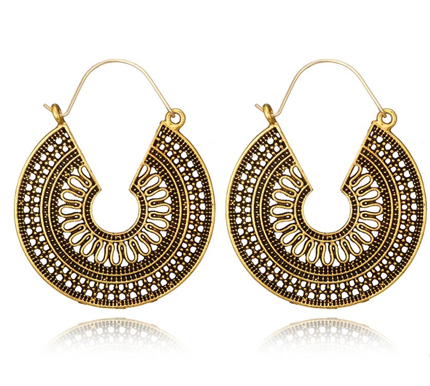 Vintage Bohemian Hoop Earring