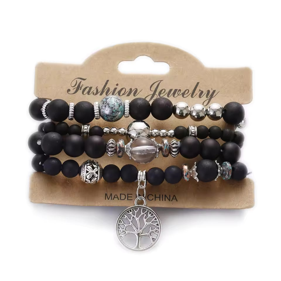 Handmade Elegant Colorful Multilayer Bead Bracelet