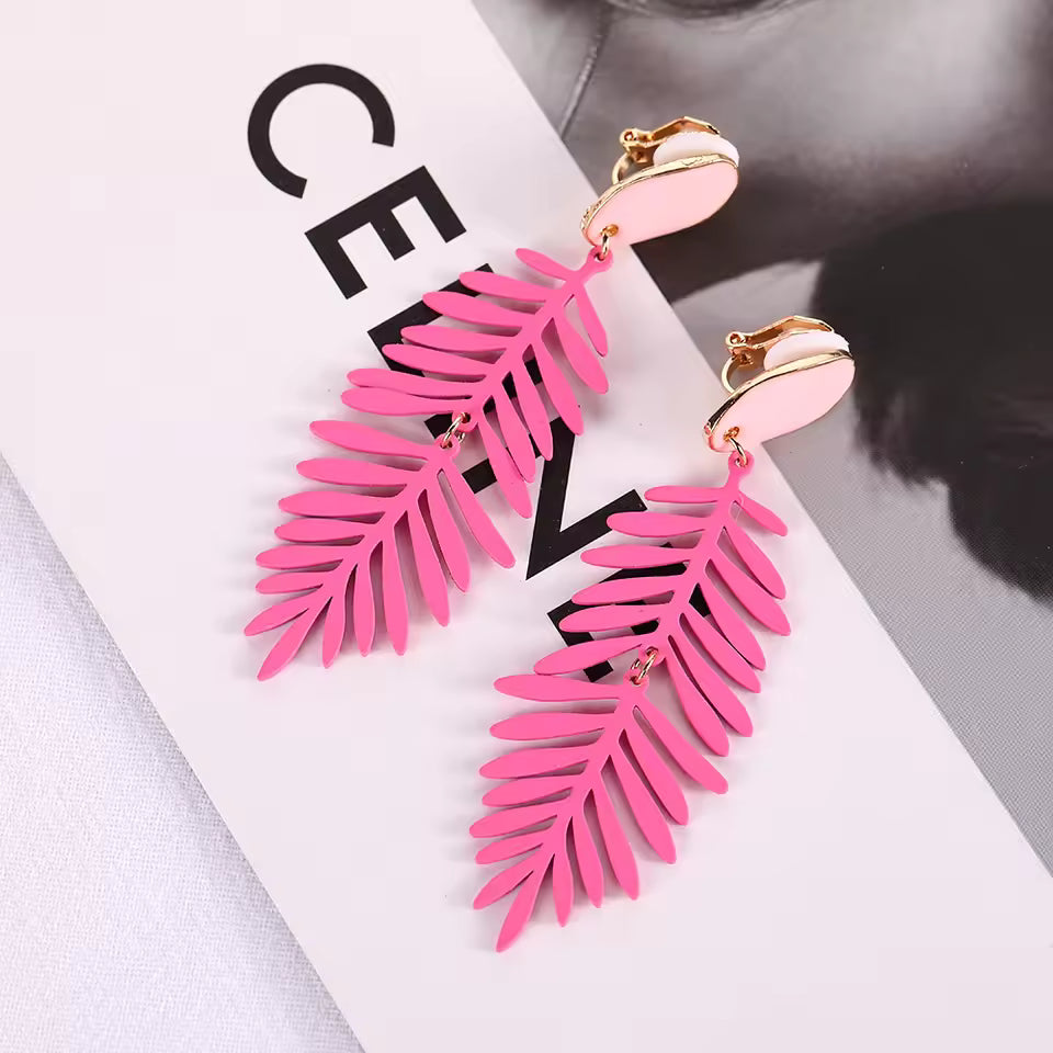 Palm Leaf Earrings