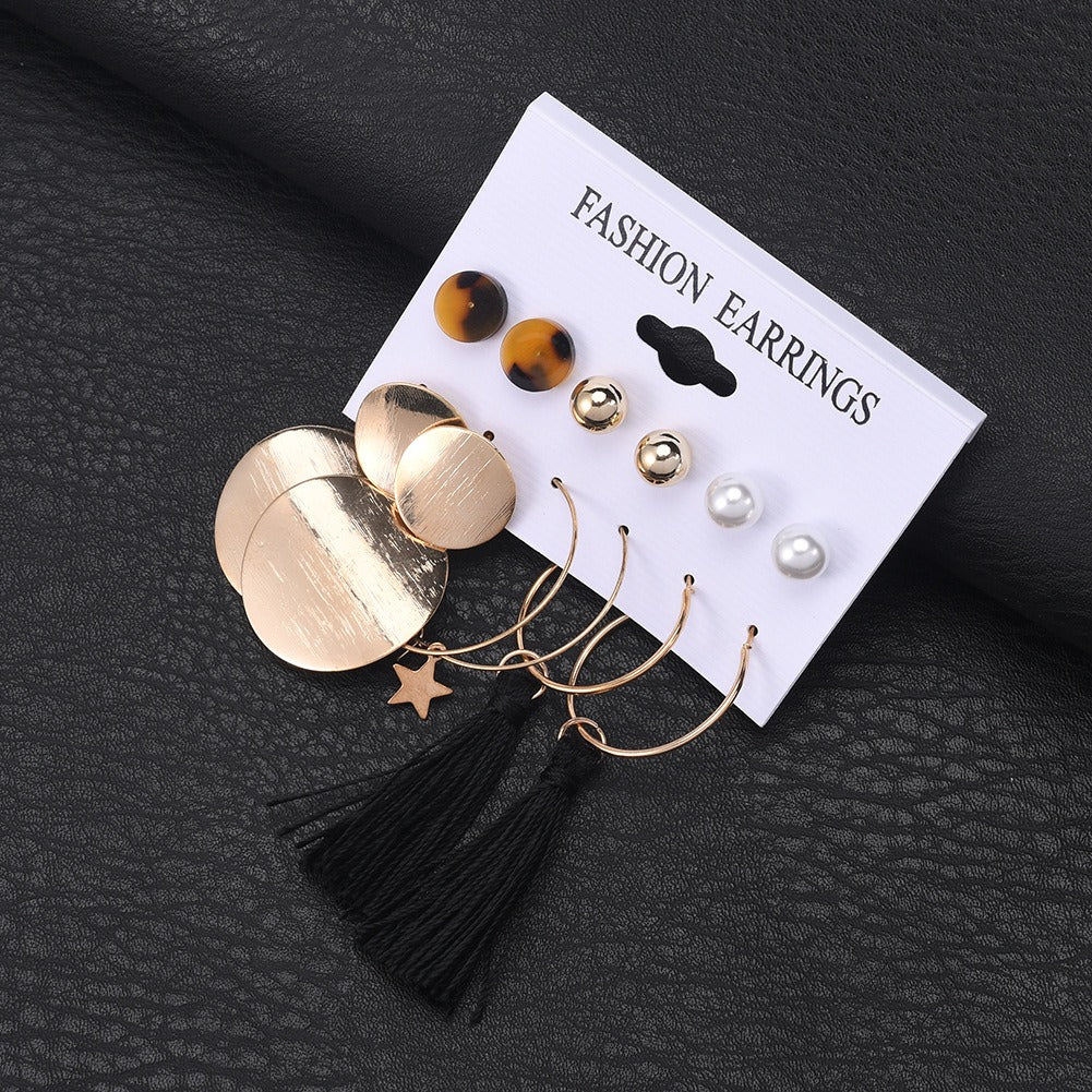 6 Pairs Stud Earring