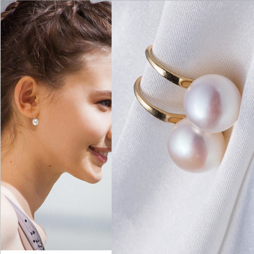 Korean Artificial Pearl Stud Earrings for Girls Simple Stylish Top_ Earring