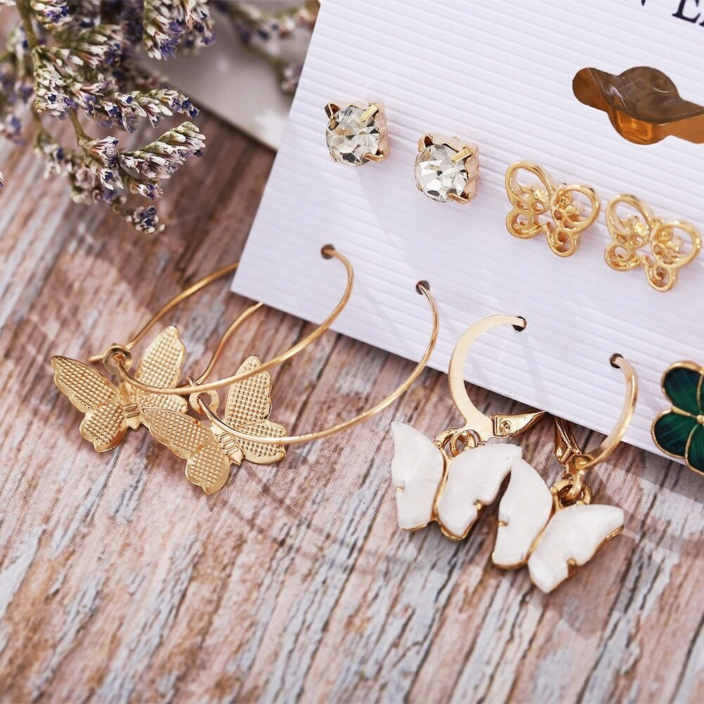 Korean Butterfly Stud Earring