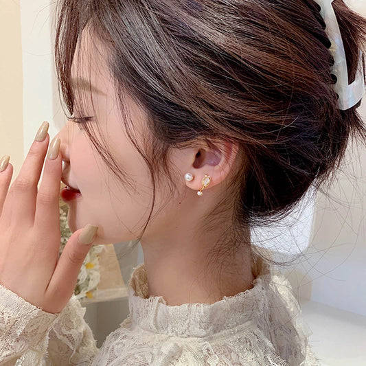 Opal Pearl Earrings Versatile