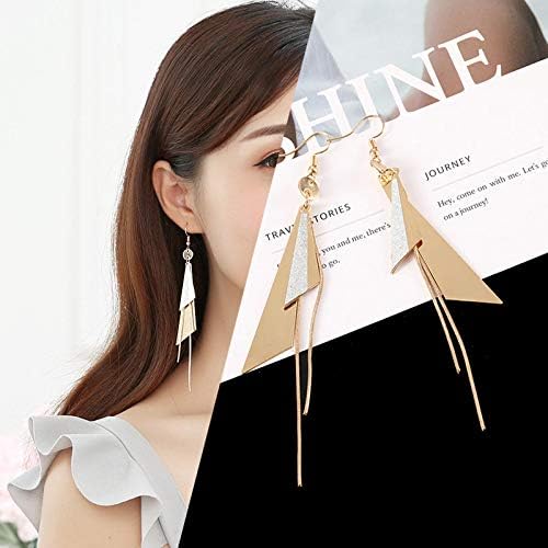 Korean temperament versatile long tassel earring