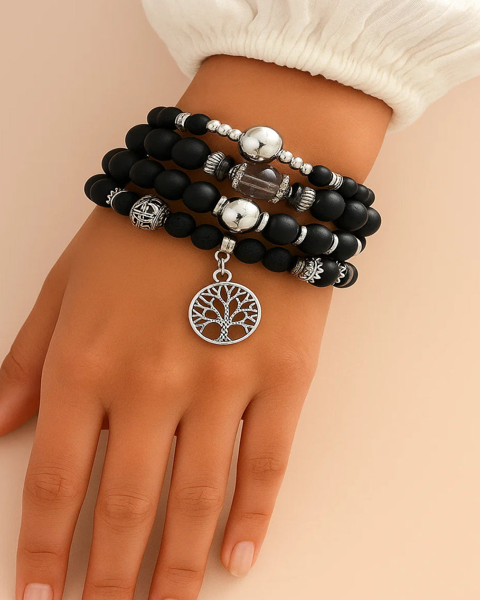 Handmade Elegant Colorful Multilayer Bead Bracelet