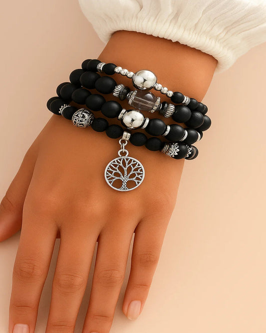 Handmade Elegant Colorful Multilayer Bead Bracelet