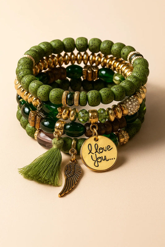 Handmade Elegant Colorful Multilayer Bead Bracelet