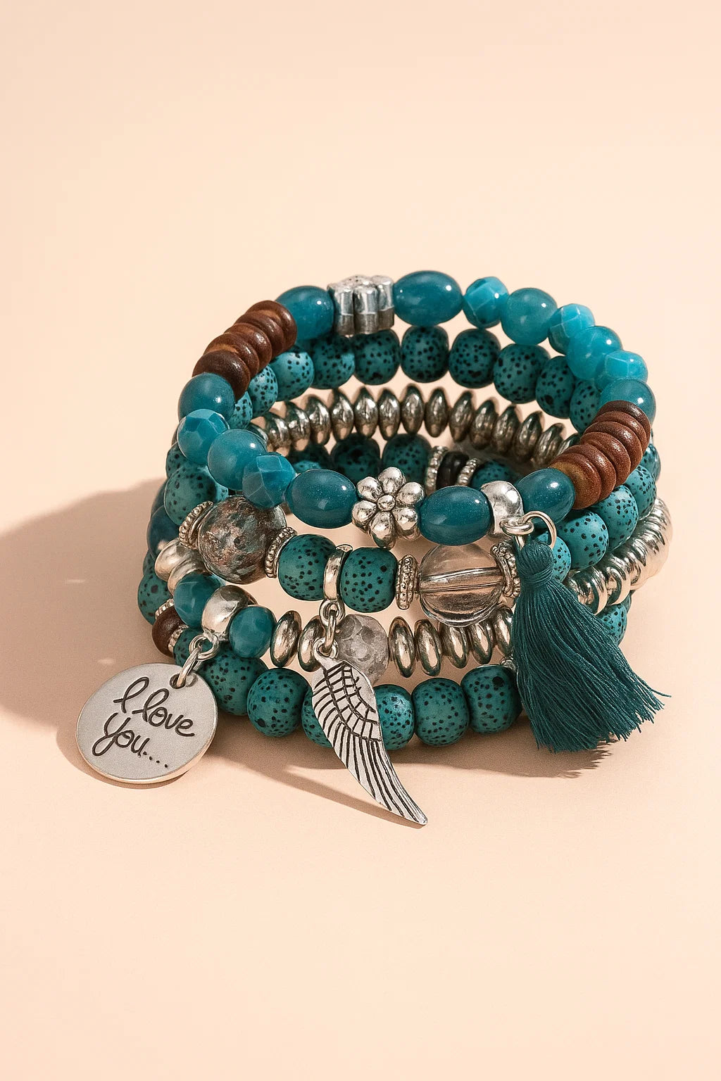 Handmade Elegant Colorful Multilayer Bead Bracelet