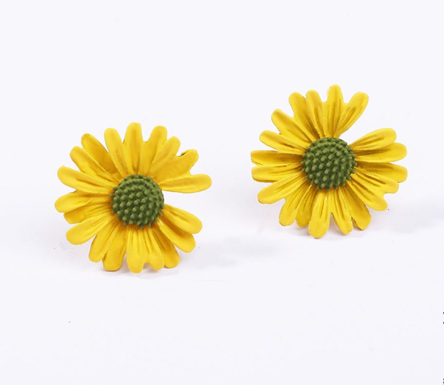 Floral drop earrings