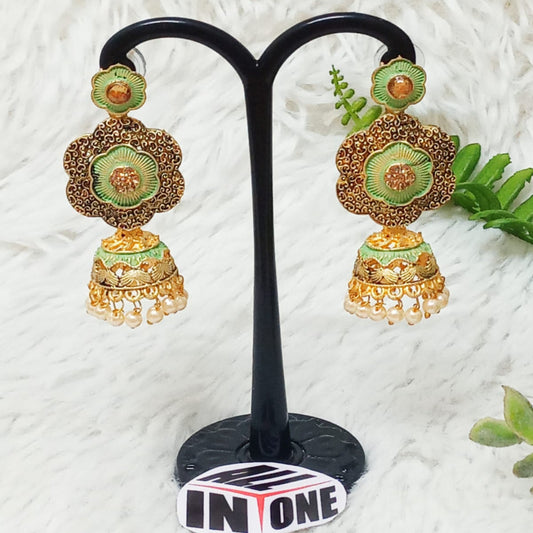 Meenakari Jhumka