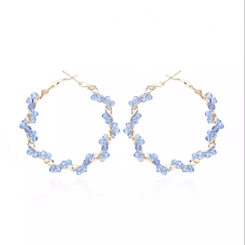 Boho Purple Dangle Earring