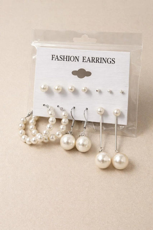 Lustrous Pearl Variety 6-Pair Collection