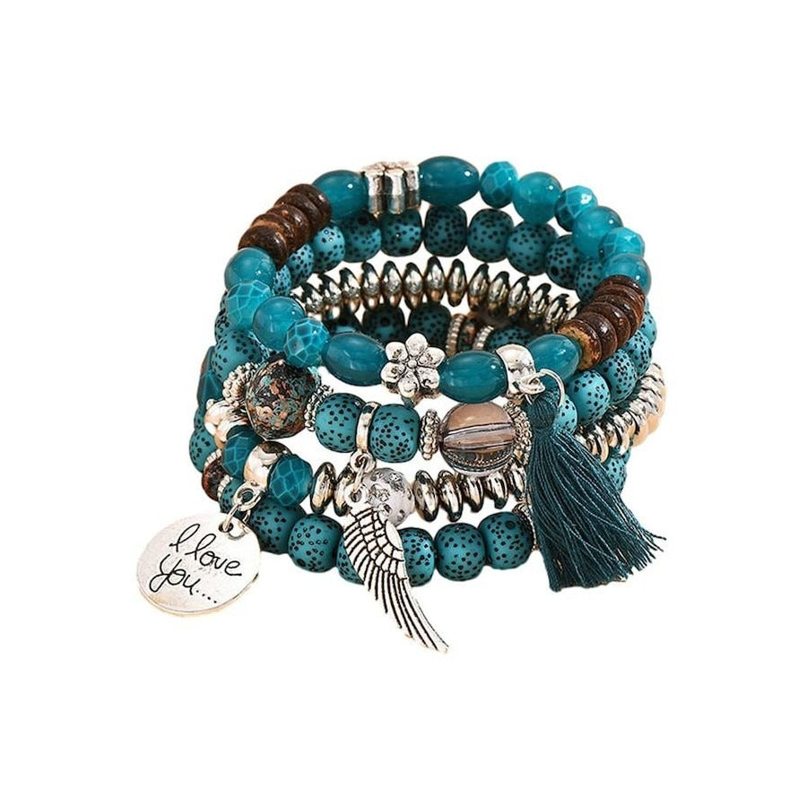 Handmade Elegant Colorful Multilayer Bead Bracelet