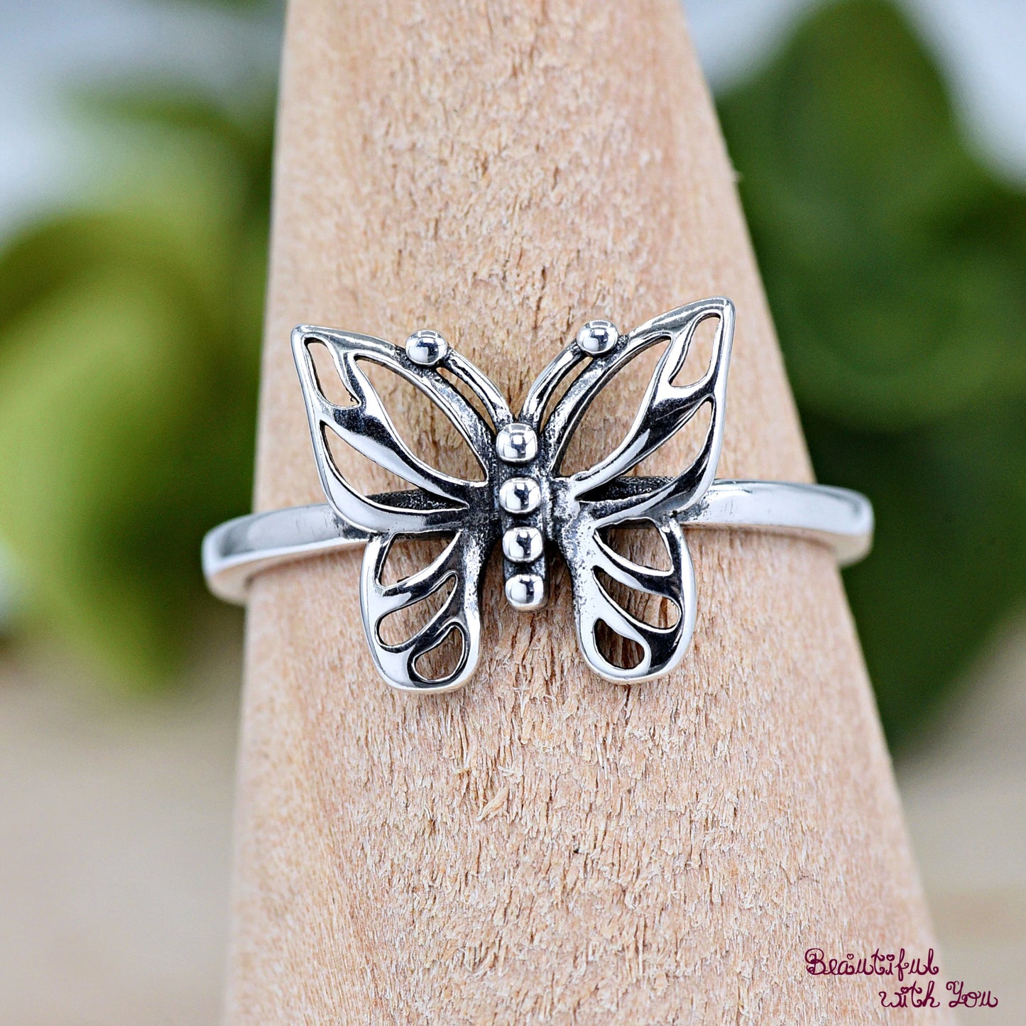Sterling Silver Butterfly Ring