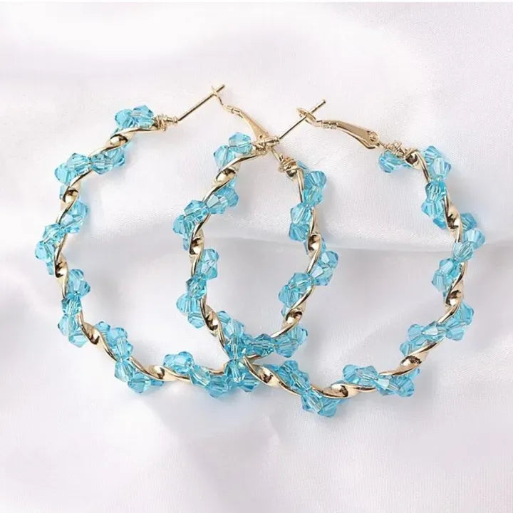 Boho Purple Dangle Earring