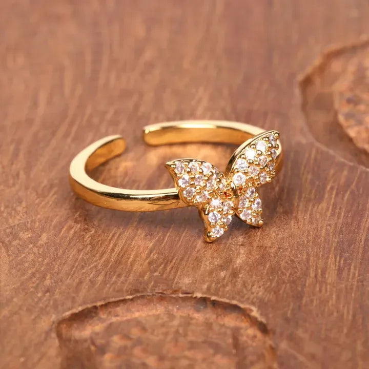 Butterfly Open Cuff Rings
