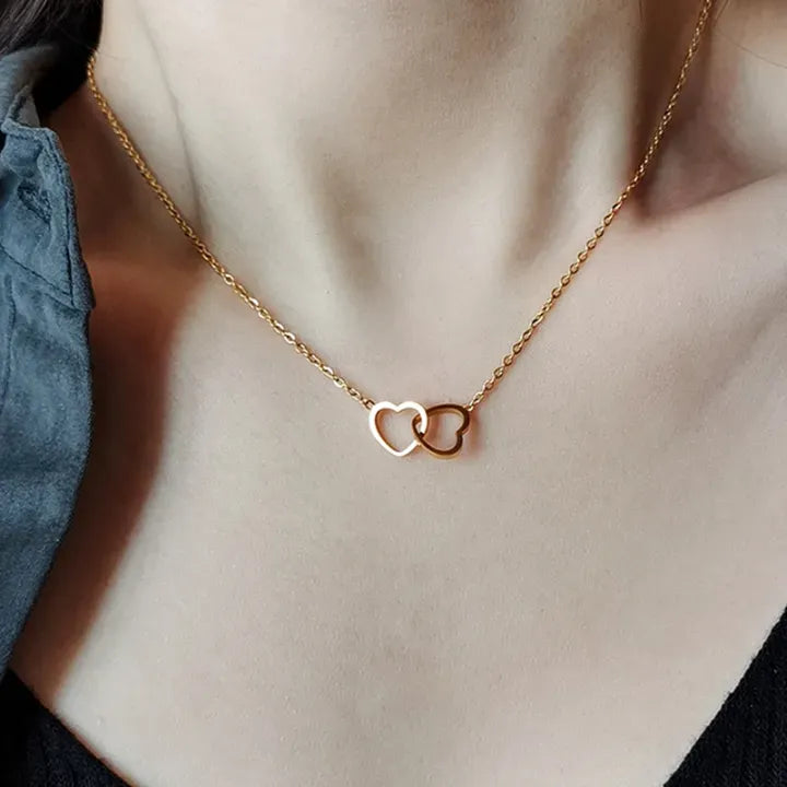 Double Heart Necklace