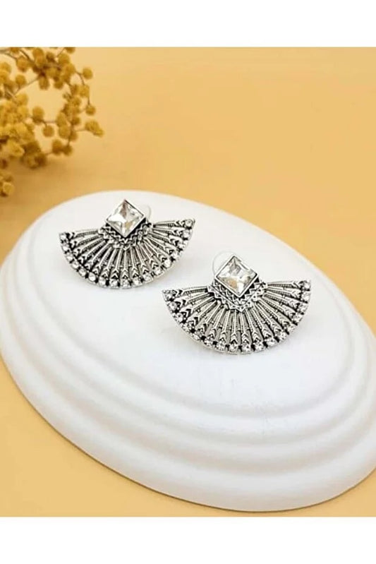 Antique Clear Crystal Stud Earring