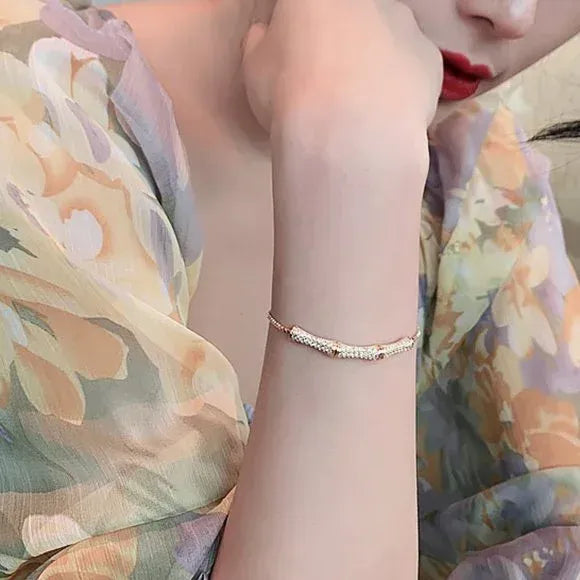 Bamboo Design Drawstring Bracelet