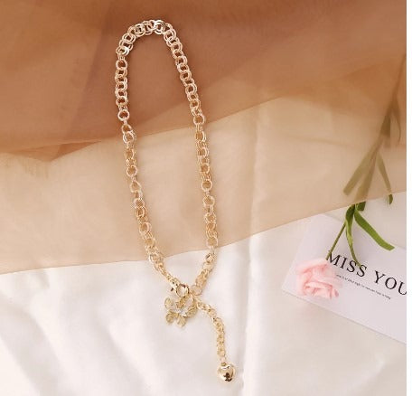 Lucky Butterfly Clover Necklace