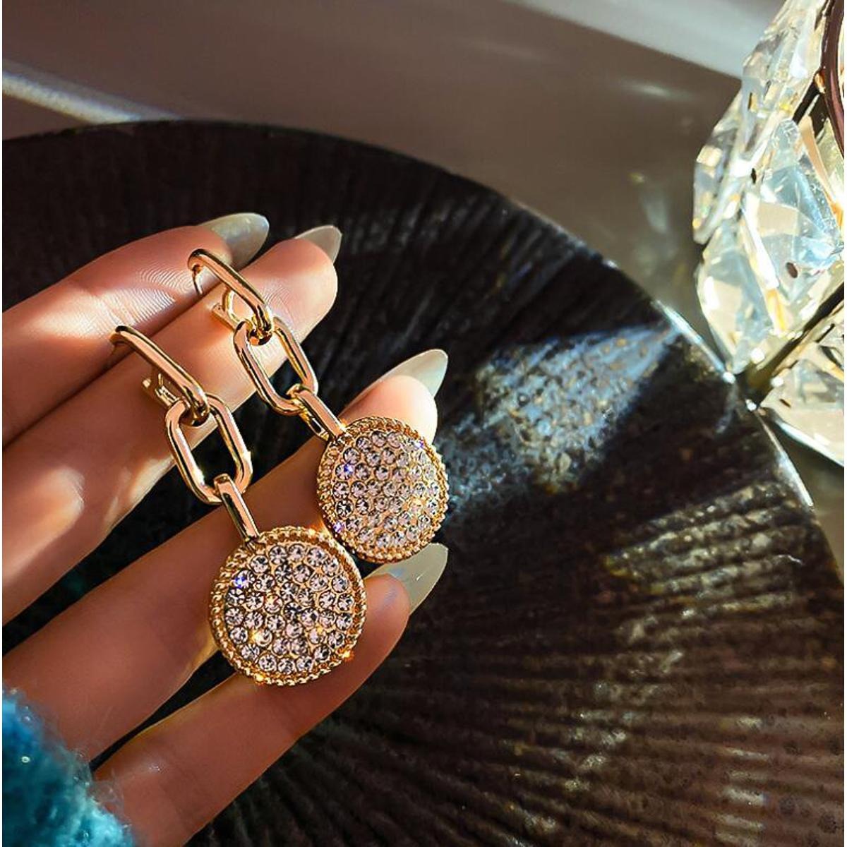 Paperclip Link Drop Earrings