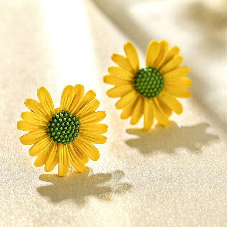 Floral drop earrings