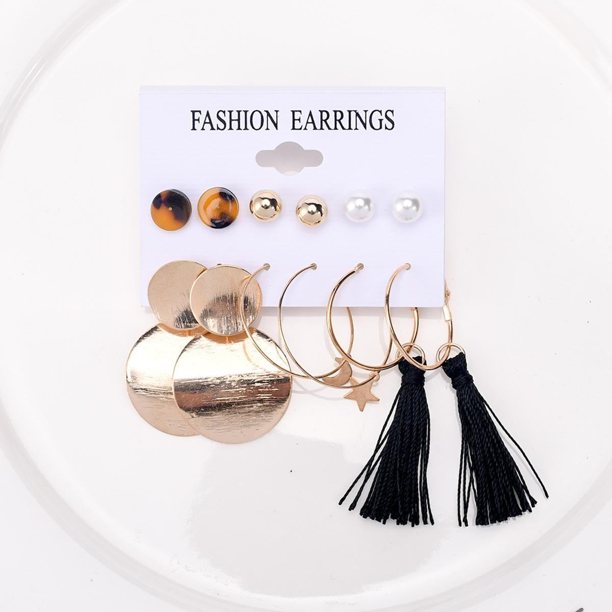 6 Pairs Stud Earring