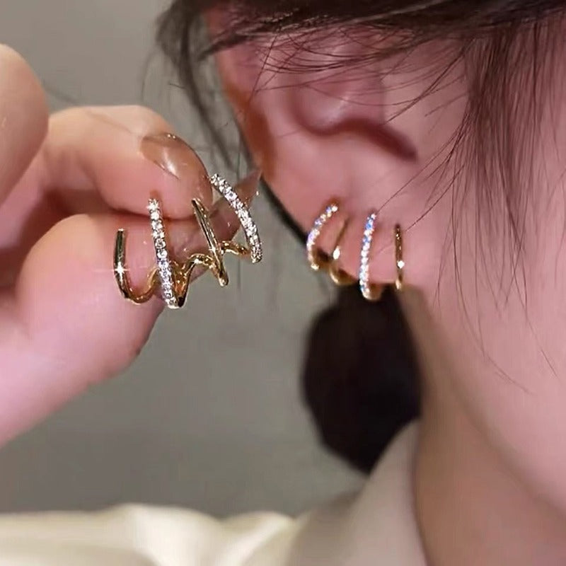 Korean Earing Claw Ear Hook Clip Earrings