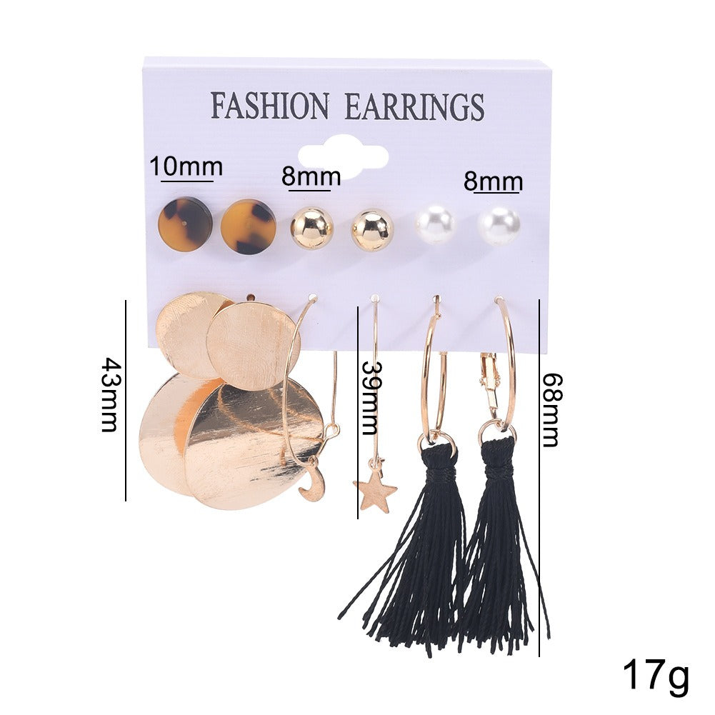6 Pairs Stud Earring