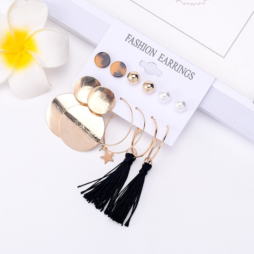 6 Pairs Stud Earring