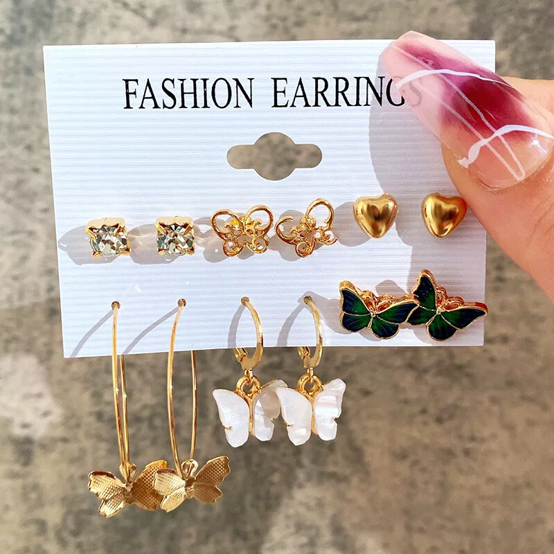 Korean Butterfly Stud Earring
