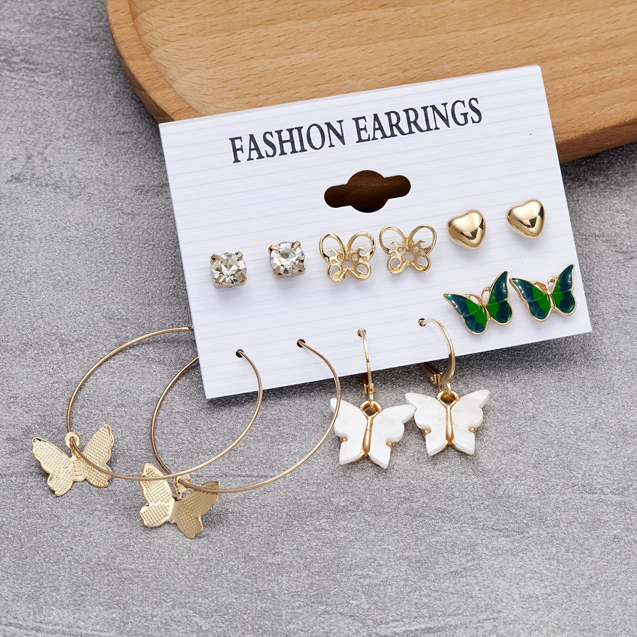 Korean Butterfly Stud Earring