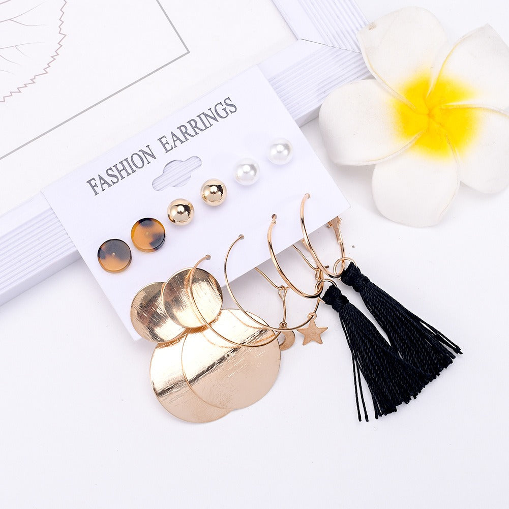 6 Pairs Stud Earring