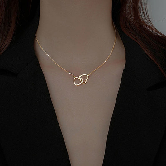 Double Heart Necklace