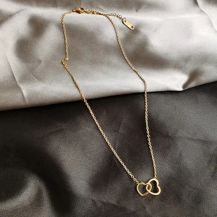 Double Heart Necklace