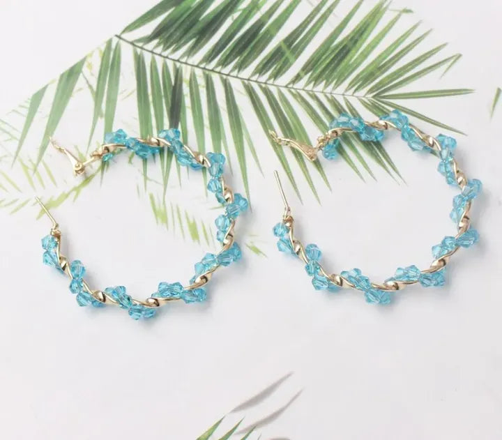 Boho Purple Dangle Earring