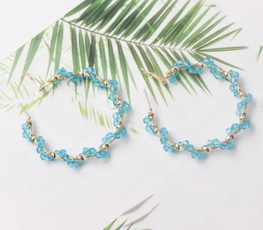 Boho Purple Dangle Earring