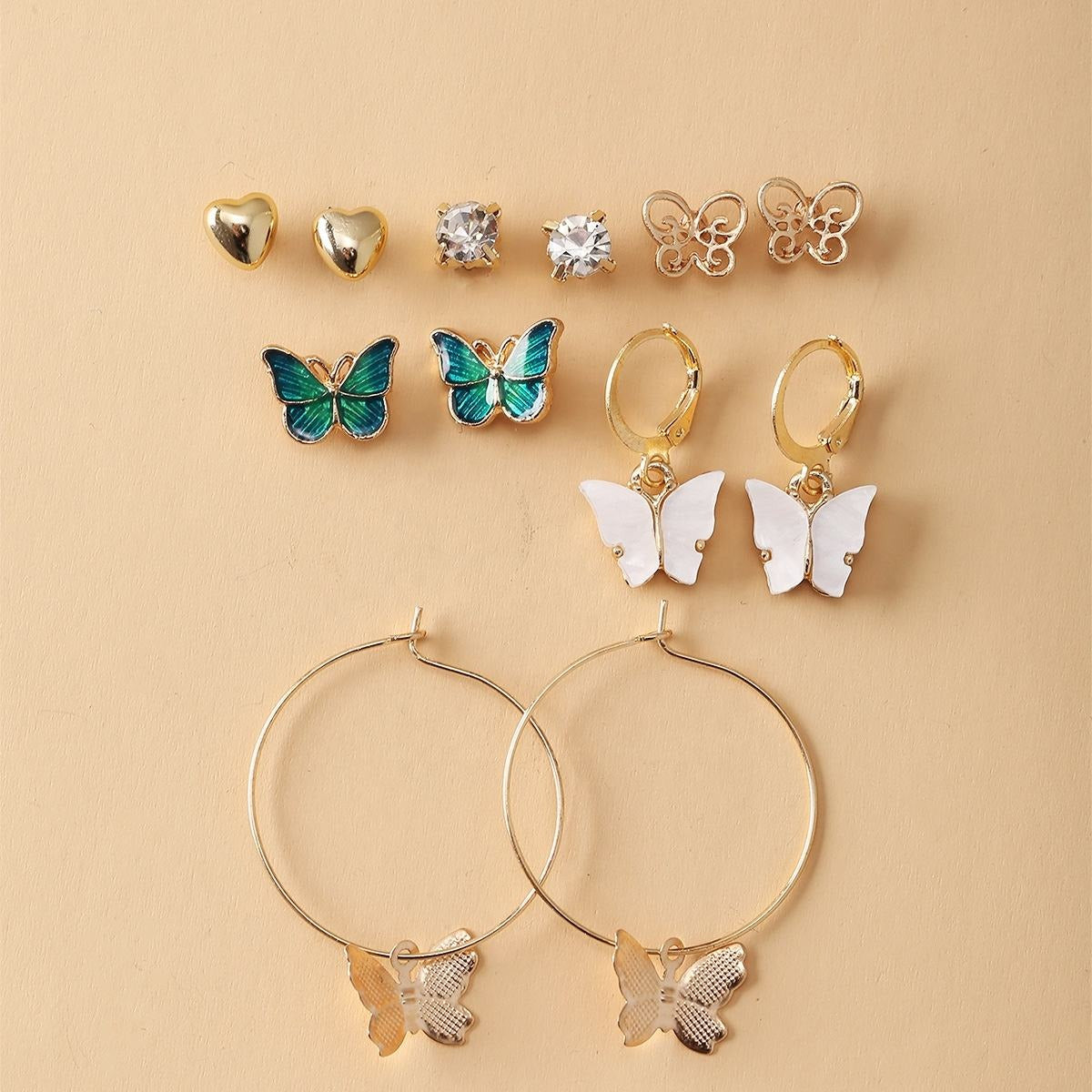 Korean Butterfly Stud Earring