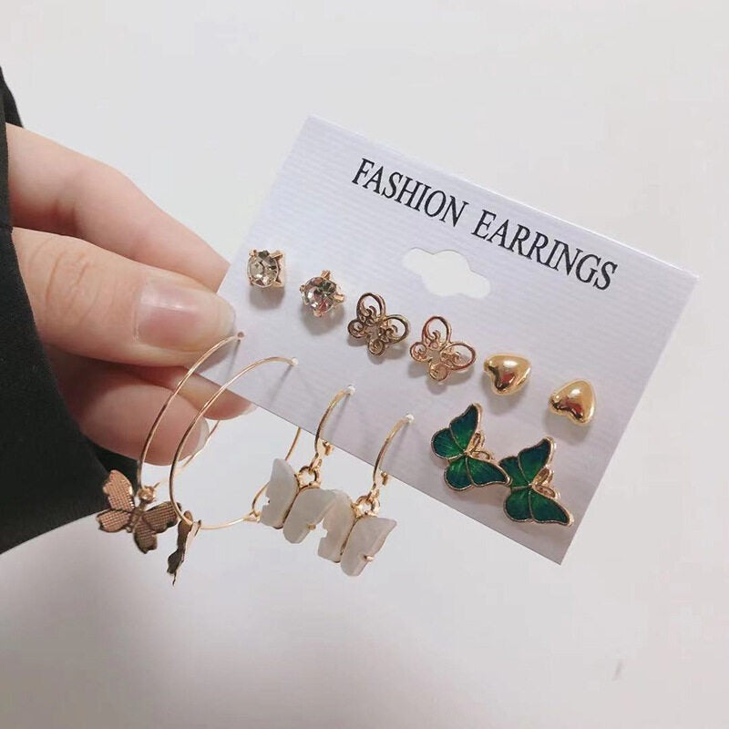 Korean Butterfly Stud Earring