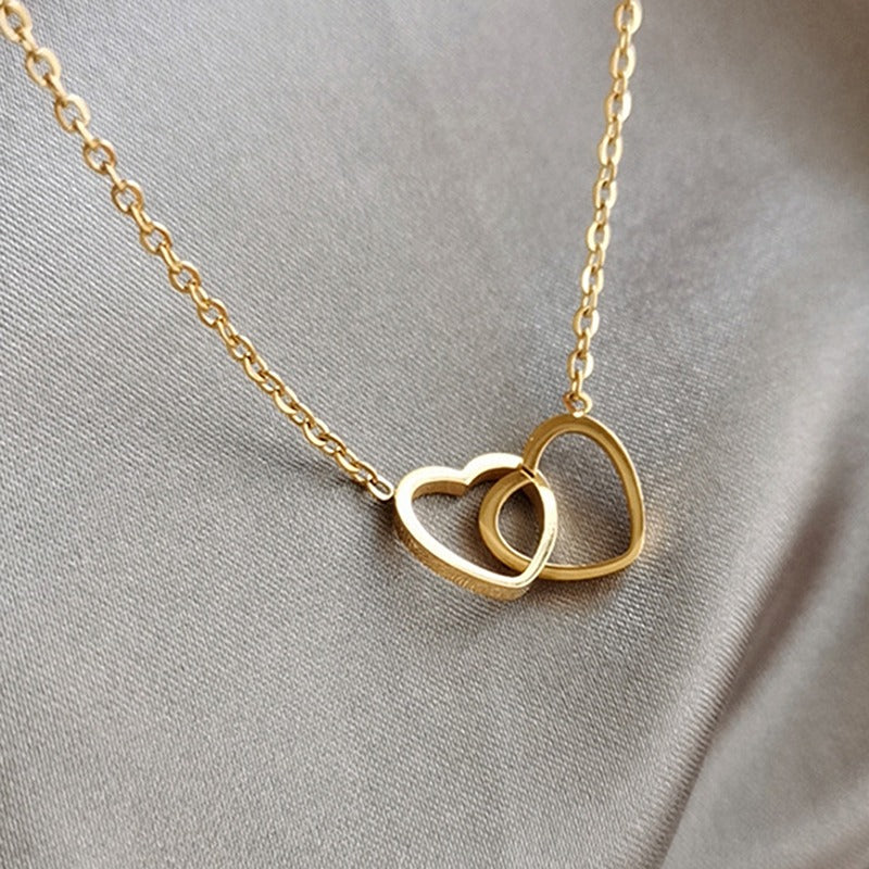 Double Heart Necklace