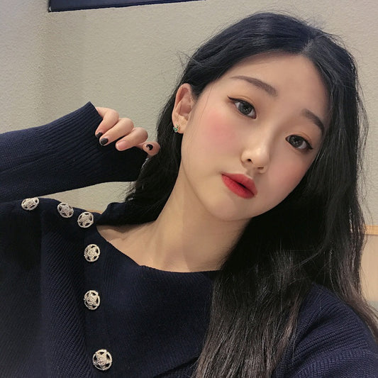 Fairy sparkling diamond green butterfly earrings