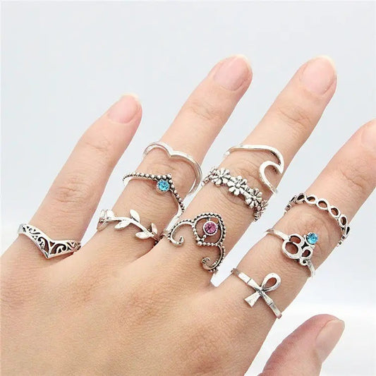Trendy 10 Pcs/set Ring Set