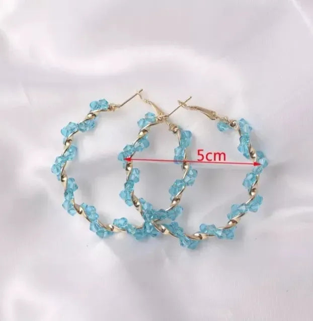 Boho Purple Dangle Earring